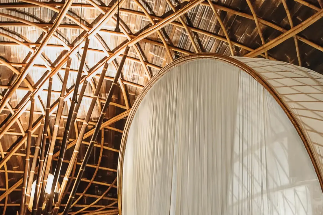 The bamboo structure of Moon House