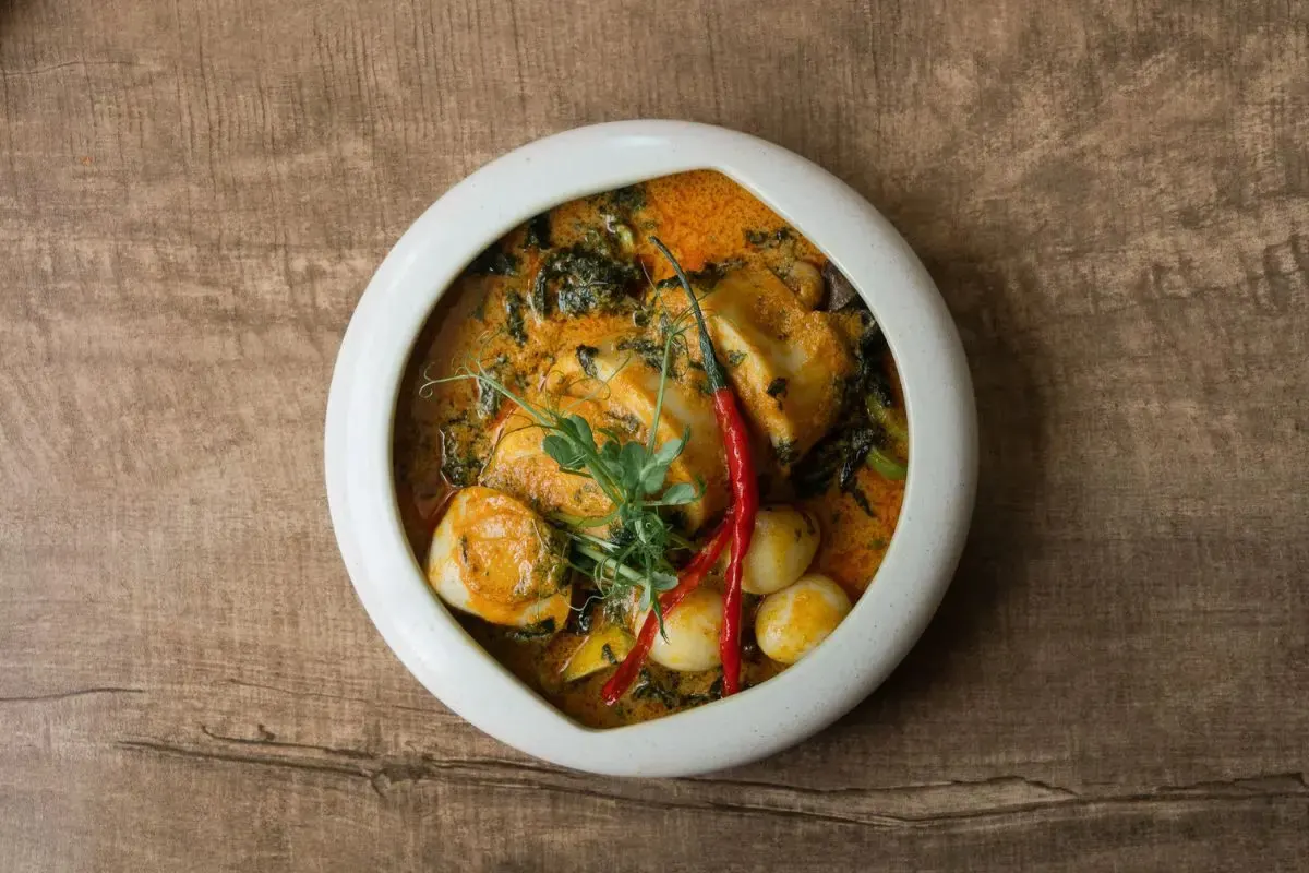 The squid kalio in its curry