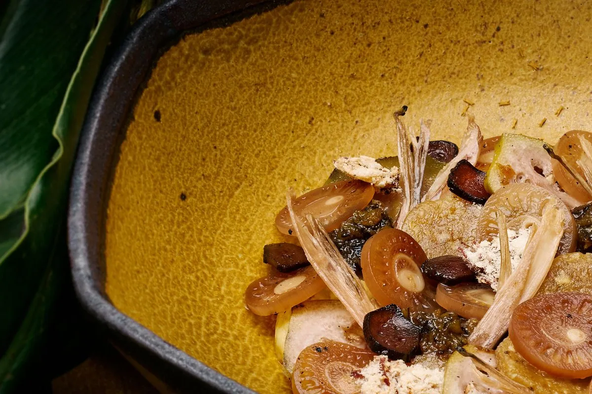 A plate from the tasting menu